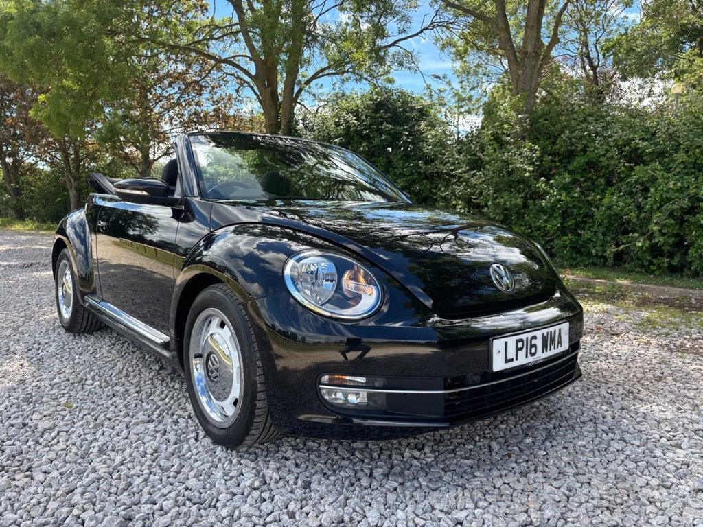 USED 2016 16 VOLKSWAGEN BEETLE 1.2 TSI BlueMotion Tech Design Cabriolet 2dr Petrol DSG Euro 6 (s/s) (105 ps) &pound;ZERO DEPOSIT FINANCE