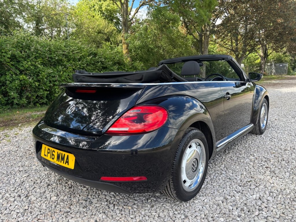 USED 2016 16 VOLKSWAGEN BEETLE 1.2 TSI BlueMotion Tech Design Cabriolet 2dr Petrol DSG Euro 6 (s/s) (105 ps) &pound;ZERO DEPOSIT FINANCE