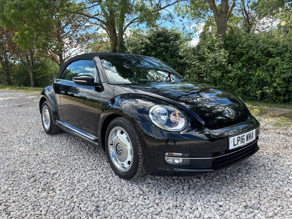 USED 2016 16 VOLKSWAGEN BEETLE 1.2 TSI BlueMotion Tech Design Cabriolet 2dr Petrol DSG Euro 6 (s/s) (105 ps) &pound;ZERO DEPOSIT FINANCE