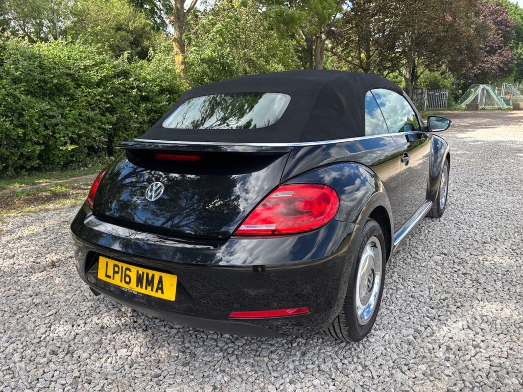 USED 2016 16 VOLKSWAGEN BEETLE 1.2 TSI BlueMotion Tech Design Cabriolet 2dr Petrol DSG Euro 6 (s/s) (105 ps) &pound;ZERO DEPOSIT FINANCE