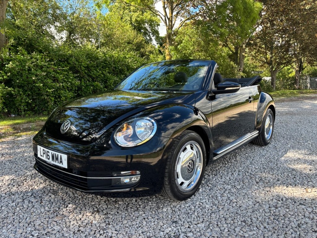 USED 2016 16 VOLKSWAGEN BEETLE 1.2 TSI BlueMotion Tech Design Cabriolet 2dr Petrol DSG Euro 6 (s/s) (105 ps) &pound;ZERO DEPOSIT FINANCE