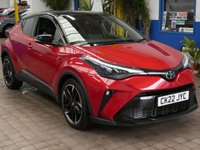 USED 2022 22 TOYOTA C-HR 1.8 VVT-h GR SPORT SUV 5dr Petrol Hybrid CVT Euro 6 (s/s) (122 ps) SAT NAV HEATED SEATS PARKING CAMERA CRUISE CONTROL PARKING SENSORS 1 OWNER EXCELLENT SERVICE HISTORY 5 TOYOTA SERVICES TO 51K MILES WARRANTY