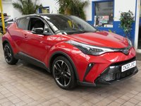 USED 2022 22 TOYOTA C-HR 1.8 VVT-h GR SPORT SUV 5dr Petrol Hybrid CVT Euro 6 (s/s) (122 ps) SAT NAV HEATED SEATS PARKING CAMERA CRUISE CONTROL PARKING SENSORS 1 OWNER EXCELLENT SERVICE HISTORY 5 TOYOTA SERVICES TO 51K MILES WARRANTY