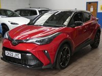 USED 2022 22 TOYOTA C-HR 1.8 VVT-h GR SPORT SUV 5dr Petrol Hybrid CVT Euro 6 (s/s) (122 ps) SAT NAV HEATED SEATS PARKING CAMERA CRUISE CONTROL PARKING SENSORS 1 OWNER EXCELLENT SERVICE HISTORY 5 TOYOTA SERVICES TO 51K MILES WARRANTY