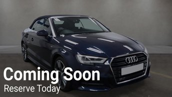 2016 AUDI A3 CABRIOLET 2.0 TDI S line Convertible 2dr Diesel S Tronic Auto 6Spd Euro 6 (s/s) (150 ps) &pound;14495.00
