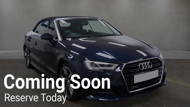 View our Audi A3 Cabriolet 2.0 TDI S line Convertible 2dr Diesel S Tronic Auto 6Spd Euro 6 (s/s) (150 ps)