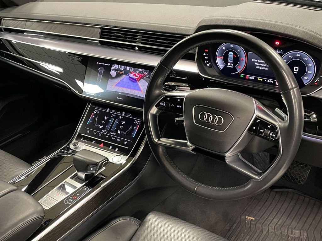 USED 2019 19 AUDI A8 3.0 A8 S Line 50 TDI Quattro Auto 4WD 4dr SH + REV CAM + MEM.SEATS