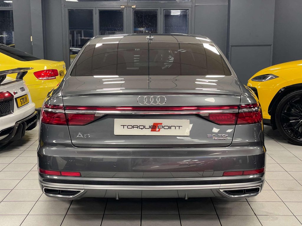 USED 2019 19 AUDI A8 3.0 A8 S Line 50 TDI Quattro Auto 4WD 4dr SH + REV CAM + MEM.SEATS