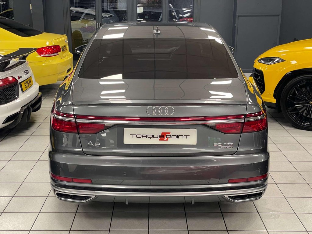 USED 2019 19 AUDI A8 3.0 A8 S Line 50 TDI Quattro Auto 4WD 4dr SH + REV CAM + MEM.SEATS
