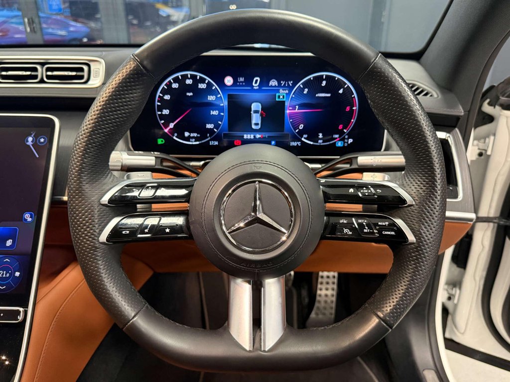 USED 2023 23 MERCEDES-BENZ S-CLASS 2.9 S 350 AMG Line D Auto 4dr FMBSH+ SOFT CLOSE+ TAN LEATHER