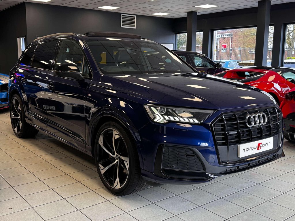USED 2021 21 AUDI Q7 3.0 Q7 Black Edition 50 TDI MHEV Quattro Auto 4WD 5dr FSH + PAN ROOF + B&O + 3D CAM