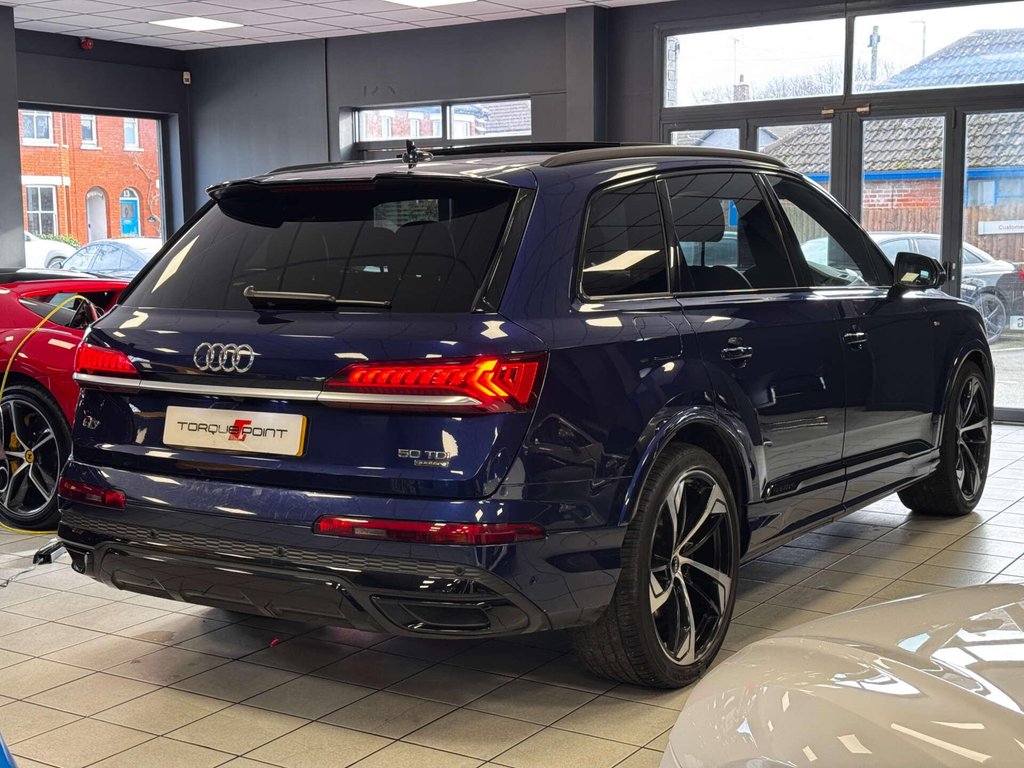 USED 2021 21 AUDI Q7 3.0 Q7 Black Edition 50 TDI MHEV Quattro Auto 4WD 5dr FSH + PAN ROOF + B&O + 3D CAM