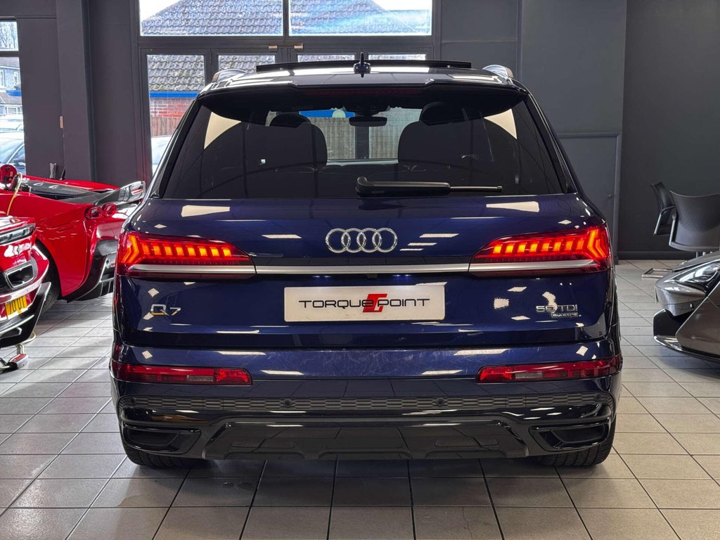 USED 2021 21 AUDI Q7 3.0 Q7 Black Edition 50 TDI MHEV Quattro Auto 4WD 5dr FSH + PAN ROOF + B&O + 3D CAM