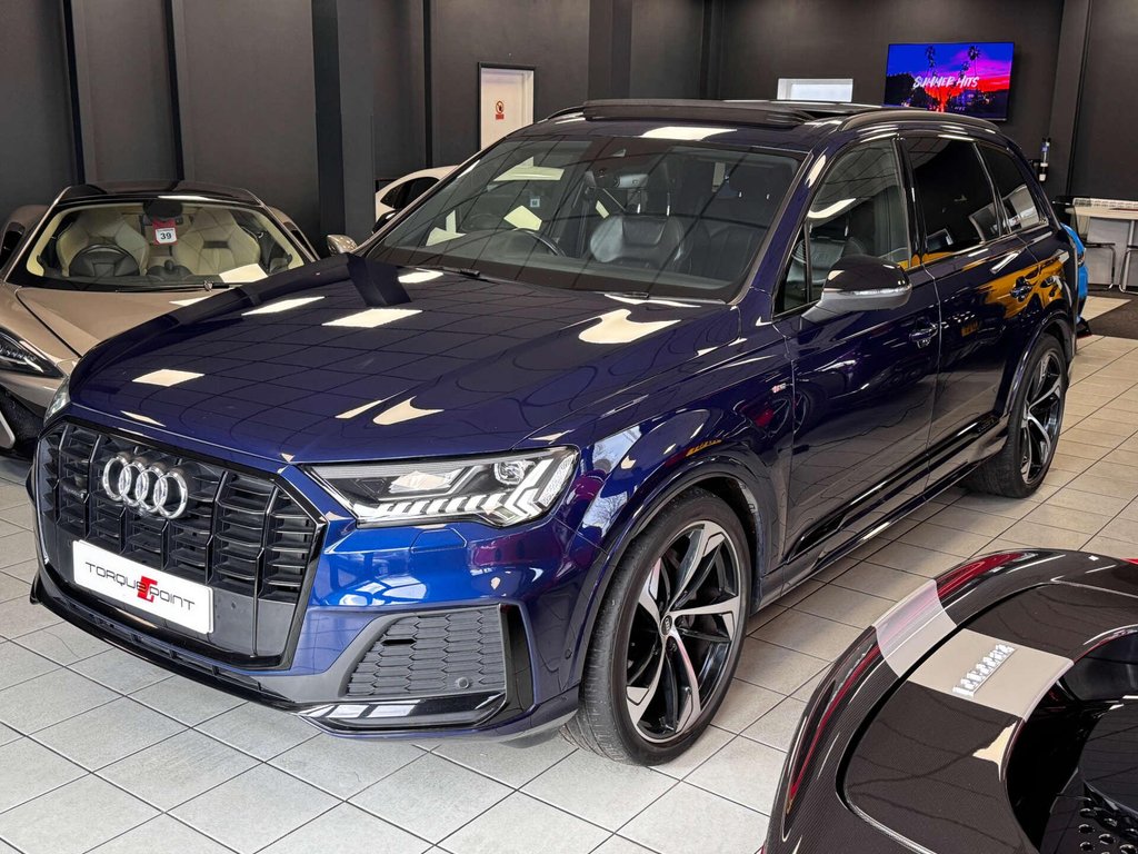 USED 2021 21 AUDI Q7 3.0 Q7 Black Edition 50 TDI MHEV Quattro Auto 4WD 5dr FSH + PAN ROOF + B&O + 3D CAM