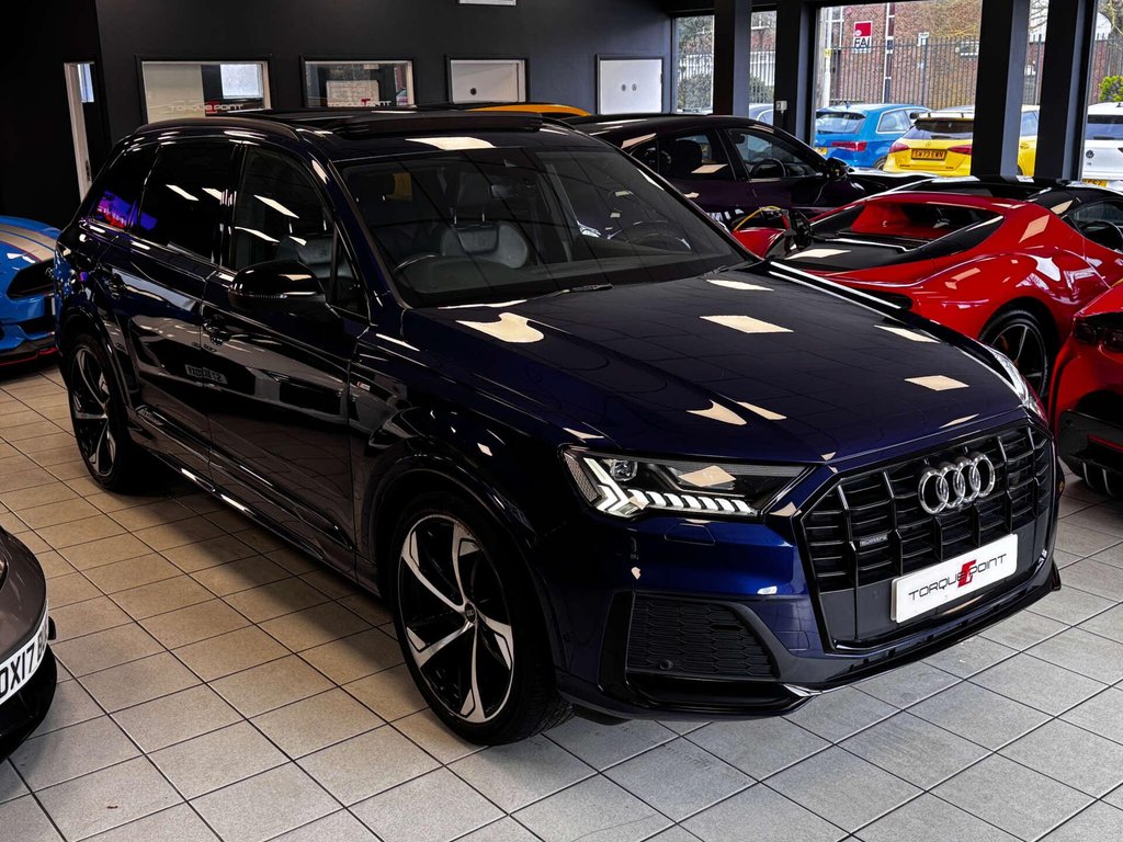 USED 2021 21 AUDI Q7 3.0 Q7 Black Edition 50 TDI MHEV Quattro Auto 4WD 5dr FSH + PAN ROOF + B&O + 3D CAM