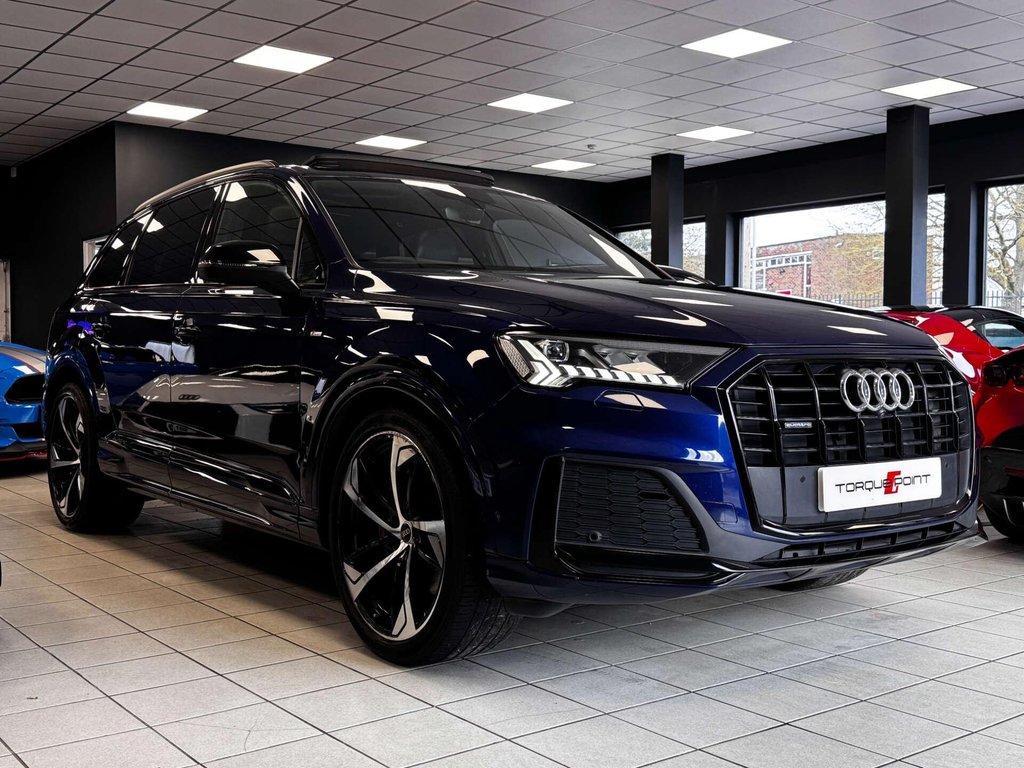 USED 2021 21 AUDI Q7 3.0 Q7 Black Edition 50 TDI MHEV Quattro Auto 4WD 5dr FSH + PAN ROOF + B&O + 3D CAM