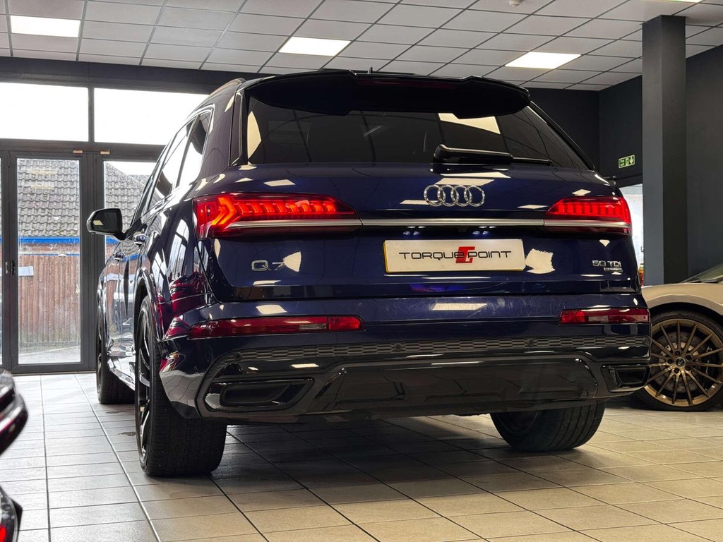 USED 2021 21 AUDI Q7 3.0 Q7 Black Edition 50 TDI MHEV Quattro Auto 4WD 5dr FSH + PAN ROOF + B&O + 3D CAM