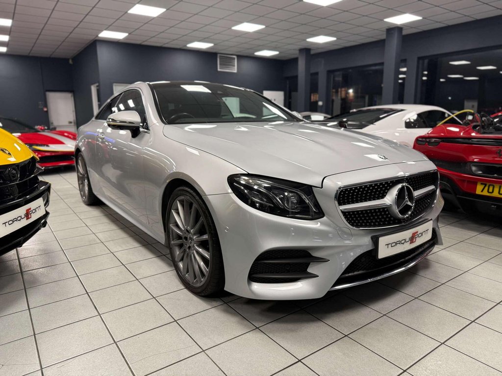 USED 2019 69 MERCEDES-BENZ E CLASS 2.0 E220d AMG Line (Premium Plus) Coupe 2dr Diesel G-Tronic+ Euro 6 (s/s) (194 ps) FSH + PREMIUM PLUS +MULTISPOKE