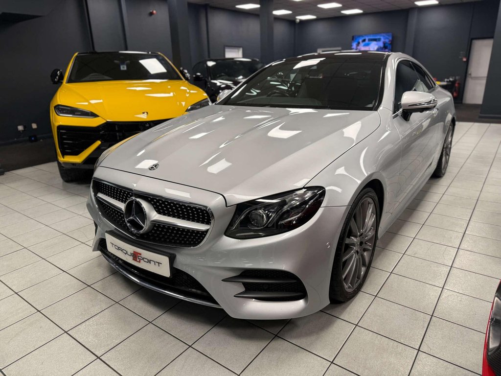 USED 2019 69 MERCEDES-BENZ E CLASS 2.0 E220d AMG Line (Premium Plus) Coupe 2dr Diesel G-Tronic+ Euro 6 (s/s) (194 ps) FSH + PREMIUM PLUS +MULTISPOKE