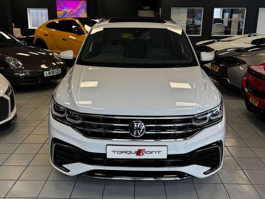 USED 2021 21 VOLKSWAGEN TIGUAN 2.0 Tiguan R-Line TDI 4Motion Semi-Auto 4WD 5dr VW WARRANTY + PAN ROOF