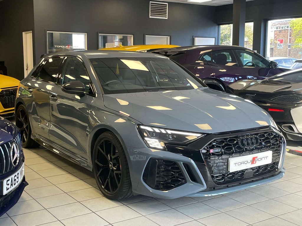 USED 2023 23 AUDI RS 3 2.5 RS 3 Sportback Carbon Black TFSI Quattro Semi-Auto 4WD 5dr FSH + 1 OWNER + CARBON
