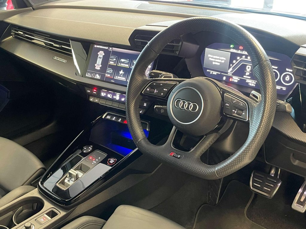 USED 2023 23 AUDI RS 3 2.5 RS 3 Sportback Carbon Black TFSI Quattro Semi-Auto 4WD 5dr FSH + 1 OWNER + CARBON