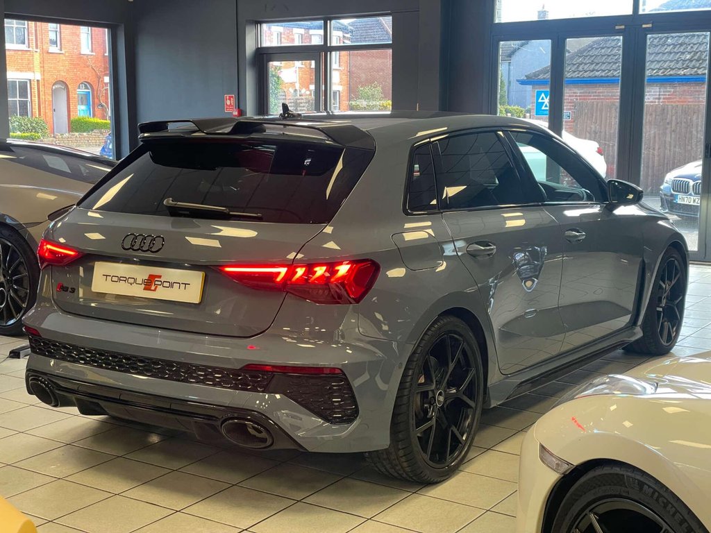 USED 2023 23 AUDI RS 3 2.5 RS 3 Sportback Carbon Black TFSI Quattro Semi-Auto 4WD 5dr FSH + 1 OWNER + CARBON