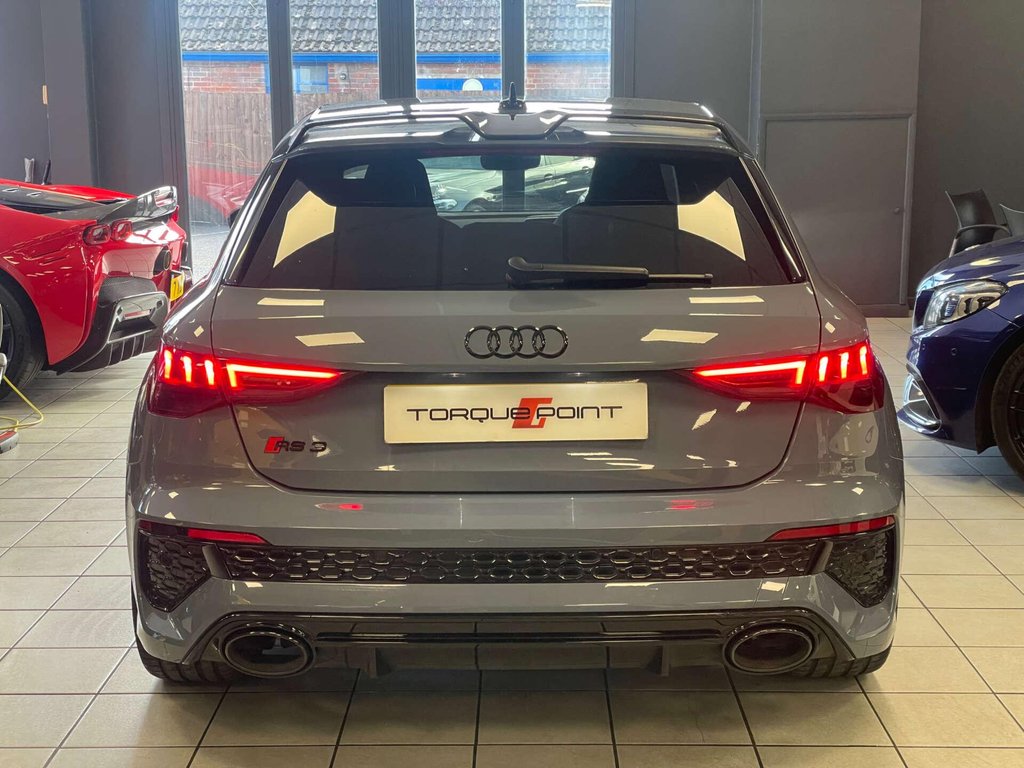 USED 2023 23 AUDI RS 3 2.5 RS 3 Sportback Carbon Black TFSI Quattro Semi-Auto 4WD 5dr FSH + 1 OWNER + CARBON