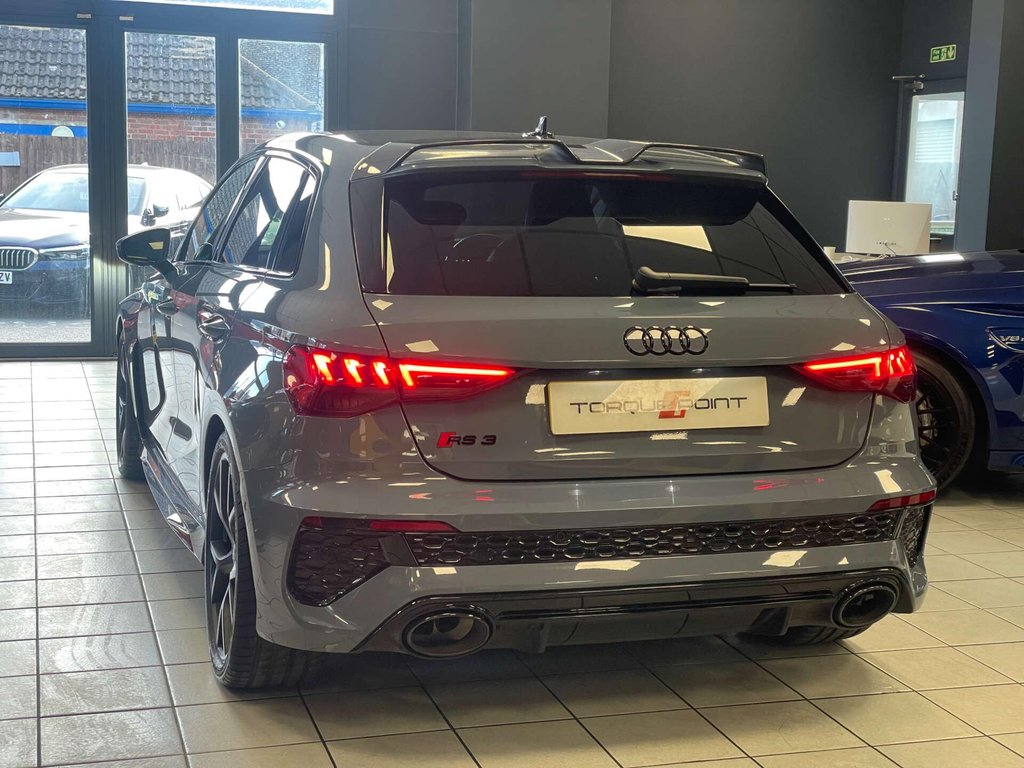 USED 2023 23 AUDI RS 3 2.5 RS 3 Sportback Carbon Black TFSI Quattro Semi-Auto 4WD 5dr FSH + 1 OWNER + CARBON