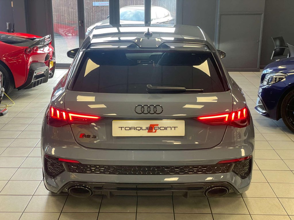USED 2023 23 AUDI RS 3 2.5 RS 3 Sportback Carbon Black TFSI Quattro Semi-Auto 4WD 5dr FSH + 1 OWNER + CARBON
