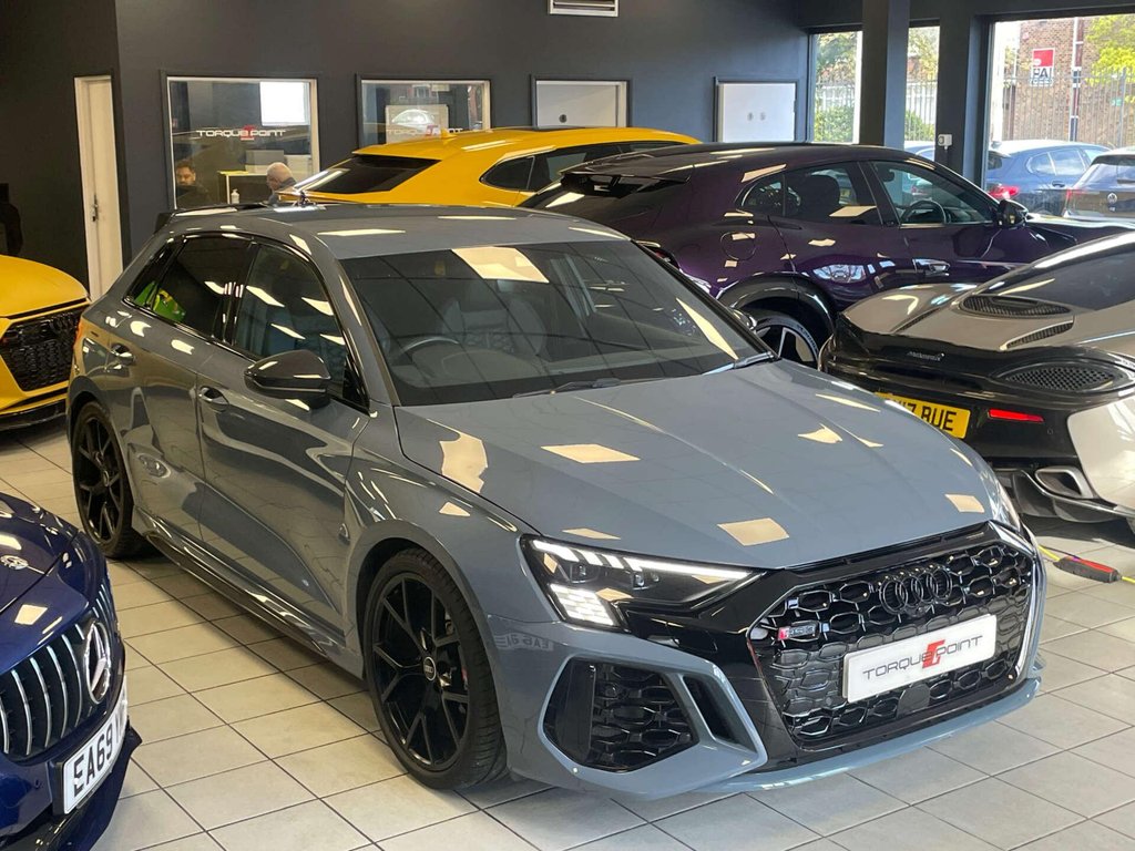 USED 2023 23 AUDI RS 3 2.5 RS 3 Sportback Carbon Black TFSI Quattro Semi-Auto 4WD 5dr FSH + 1 OWNER + CARBON