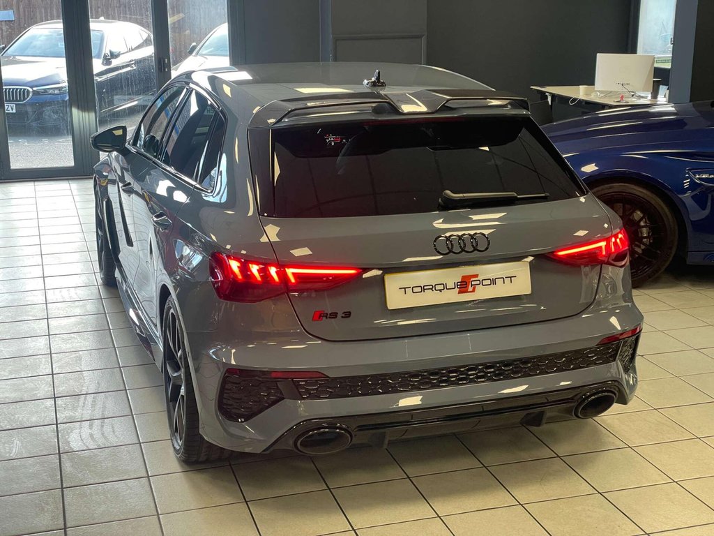 USED 2023 23 AUDI RS 3 2.5 RS 3 Sportback Carbon Black TFSI Quattro Semi-Auto 4WD 5dr FSH + 1 OWNER + CARBON