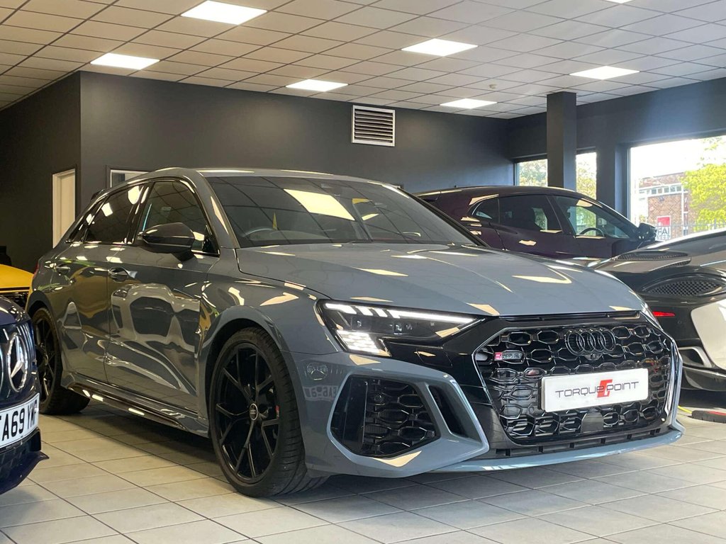 USED 2023 23 AUDI RS 3 2.5 RS 3 Sportback Carbon Black TFSI Quattro Semi-Auto 4WD 5dr FSH + 1 OWNER + CARBON