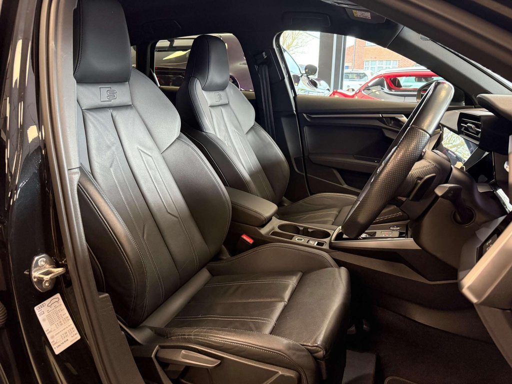 USED 2022 71 AUDI A3 1.5 A3 Sportback 35 TFSI MHEV S Line Semi-Auto 5dr SH + FULL LEATHER + CARPLAY