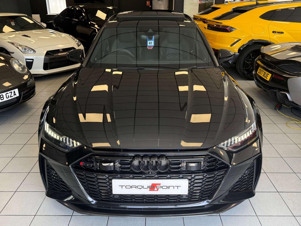 USED 2020 20 AUDI RS 6 4.0 RS 6 Carbon Black TFSI MHEV Quattro Auto 4WD 5dr FSH + AKROPOVIC EXHAUST + PANO