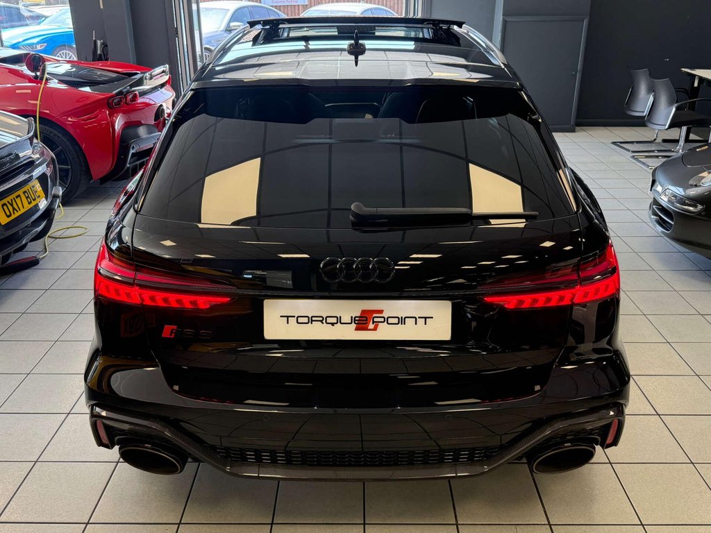 USED 2020 20 AUDI RS 6 4.0 RS 6 Carbon Black TFSI MHEV Quattro Auto 4WD 5dr FSH + AKROPOVIC EXHAUST + PANO
