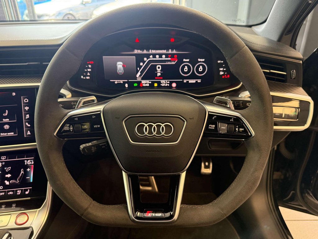 USED 2020 20 AUDI RS 6 4.0 RS 6 Carbon Black TFSI MHEV Quattro Auto 4WD 5dr FSH + AKROPOVIC EXHAUST + PANO