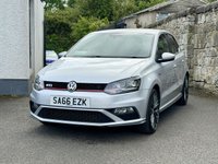 USED 2016 66 VOLKSWAGEN POLO 1.8 TSI BlueMotion Tech GTI Hatchback 5dr Petrol Manual Euro 6 (s/s) (192 ps) FULL SERVICE HISTORY+17 INCH ALLOY WHEELS+LOW MILEAGE+FINANCE AVAILABLE ON THIS CAR