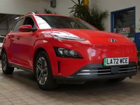 USED 2023 72 HYUNDAI KONA 64kWh Premium SUV 5dr Electric Auto (10.5kW Charger) (204 ps) 1 Owner. Full service history, Battery Heater, Android Auto, Apple Car Play, Adaptive Cruise Control, DAB, Privacy Glass.