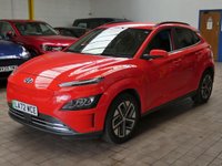 USED 2023 72 HYUNDAI KONA 64kWh Premium SUV 5dr Electric Auto (10.5kW Charger) (204 ps) 1 Owner. Full service history, Battery Heater, Android Auto, Apple Car Play, Adaptive Cruise Control, DAB, Privacy Glass.