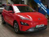 USED 2023 72 HYUNDAI KONA 64kWh Premium SUV 5dr Electric Auto (10.5kW Charger) (204 ps) 1 Owner. Full service history, Battery Heater, Android Auto, Apple Car Play, Adaptive Cruise Control, DAB, Privacy Glass.