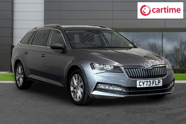 View our Skoda Superb 1.4 TSI iV 13kWh SE Technology Estate 5dr Petrol Plug-in Hybrid DSG Euro 6 (s/s) (218 ps) Front / Rear Parking Sensors, Smartlink, Heated Front Seats, Touchscreen Navigation, 17In Alloys