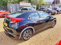 USED 2013 13 HONDA CIVIC 1.6 i-DTEC EX Euro 5 (s/s) 5dr Â£20 TAX+SATNAV+CRU+P-CAMERA