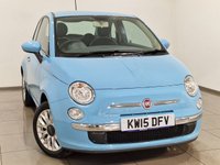 USED 2015 15 FIAT 500 1.2 Pop Star Hatchback Azzuro Camera Blue 3dr Petrol Manual Euro 6 (s/s) (69 bhp) 