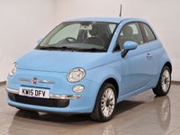 USED 2015 15 FIAT 500 1.2 Pop Star Hatchback Azzuro Camera Blue 3dr Petrol Manual Euro 6 (s/s) (69 bhp) 
