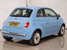 USED 2015 15 FIAT 500 1.2 Pop Star Hatchback Azzuro Camera Blue 3dr Petrol Manual Euro 6 (s/s) (69 bhp) 