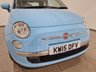 USED 2015 15 FIAT 500 1.2 Pop Star Hatchback Azzuro Camera Blue 3dr Petrol Manual Euro 6 (s/s) (69 bhp) 