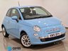 USED 2015 15 FIAT 500 1.2 Pop Star Hatchback Azzuro Camera Blue 3dr Petrol Manual Euro 6 (s/s) (69 bhp) 