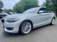 USED 2015 15 BMW 2 SERIES 1.5 218i SE Coupe 2dr Petrol Auto Euro 6 (s/s) (136 ps) Massive Specification BMW Coupe With Big Media Screen, Car Play, Sunroof And Lots More !!