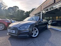 USED 2018 67 AUDI A5 CABRIOLET 2.0 TFSI S line Convertible 2dr Petrol S Tronic Euro 6 (s/s) (190 ps) A FINE EXAMPLE THROUGHOUT